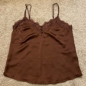 Abercrombie & Fitch Brown Satin Cami